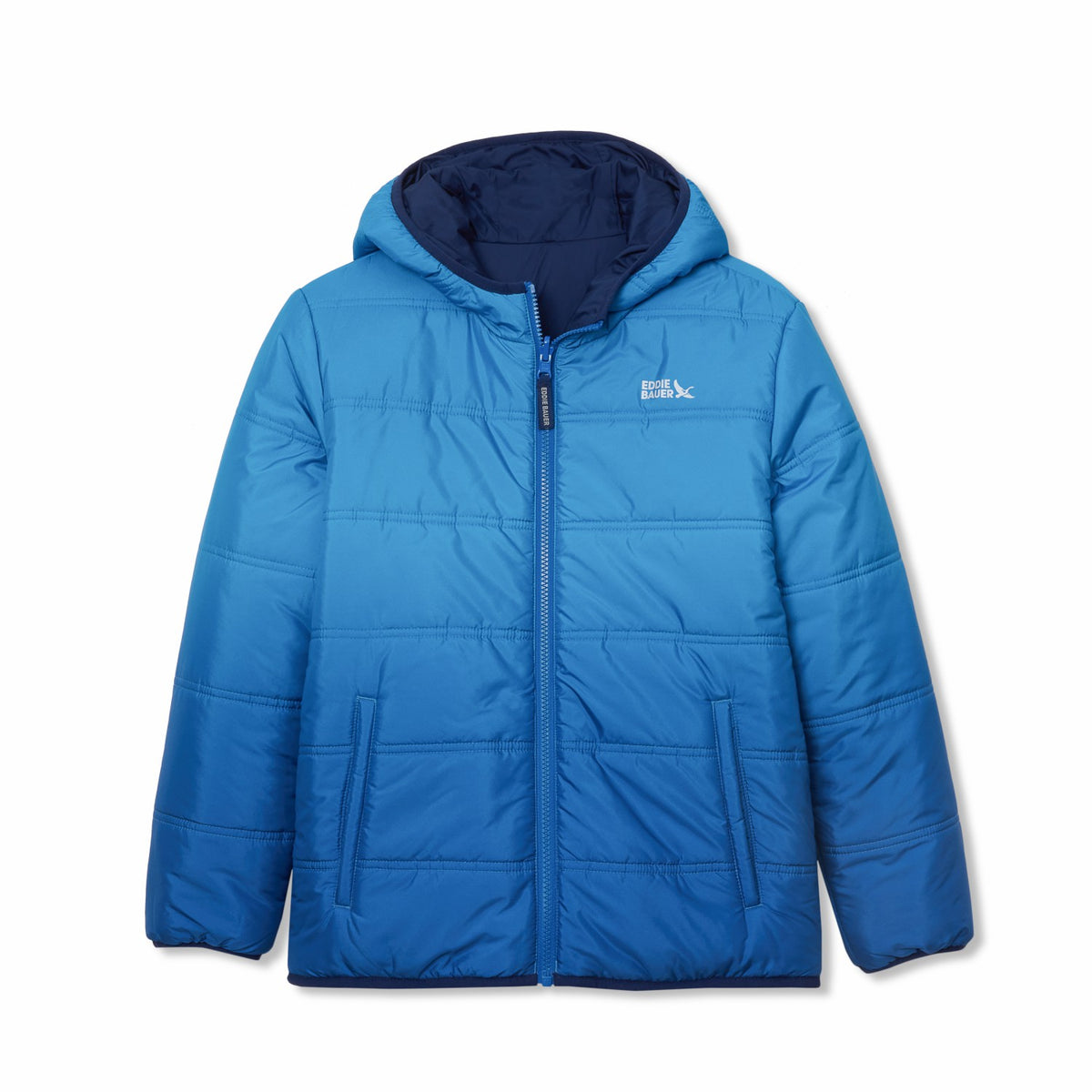 Eddie Bauer Boys Deer Harbor Reversible Hooded Jacket