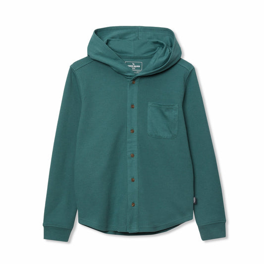 Eddie Bauer Boys Basin Thermal Hooded Button Down