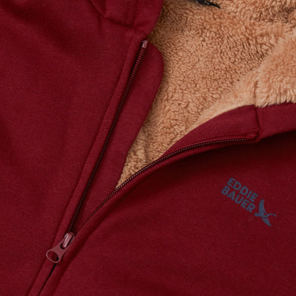 Eddie Bauer Boys Camp Fleece Faux Shearling-Lined Hoodie