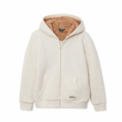 Eddie Bauer Boys Camp Fleece Faux Shearling-Lined Hoodie