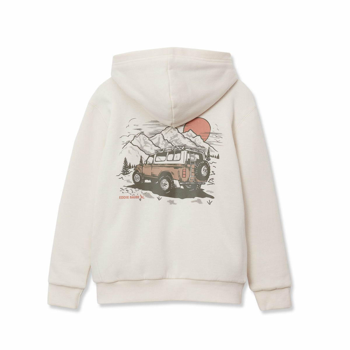 Eddie Bauer Boys Camp Fleece Faux Shearling-Lined Hoodie