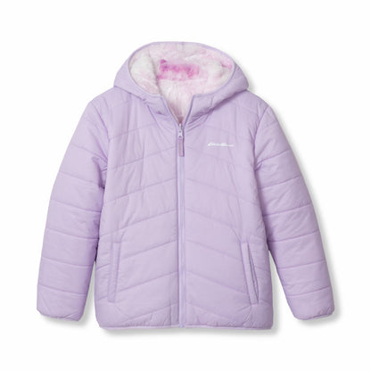 Eddie Bauer Kids Girls Deer Harbor Reversible Hooded Jacket