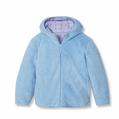 Eddie Bauer Kids Girls Deer Harbor Reversible Hooded Jacket