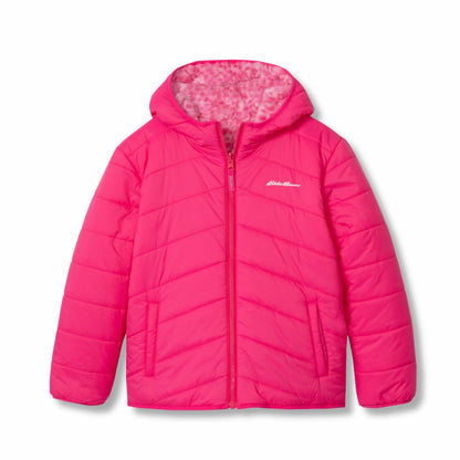 Eddie Bauer Kids Girls Deer Harbor Reversible Hooded Jacket