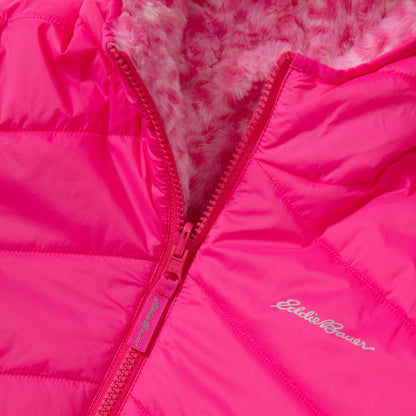 Eddie Bauer Kids Girls Deer Harbor Reversible Hooded Jacket