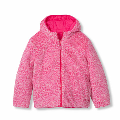 Eddie Bauer Kids Girls Deer Harbor Reversible Hooded Jacket
