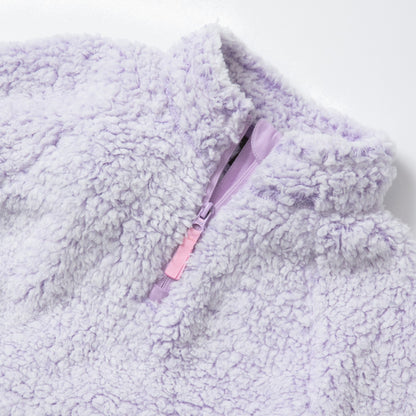 Eddie Bauer Kids Girls Fireside Plush 1/4 Zip