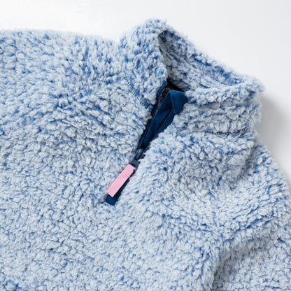 Eddie Bauer Kids Girls Fireside Plush 1/4 Zip