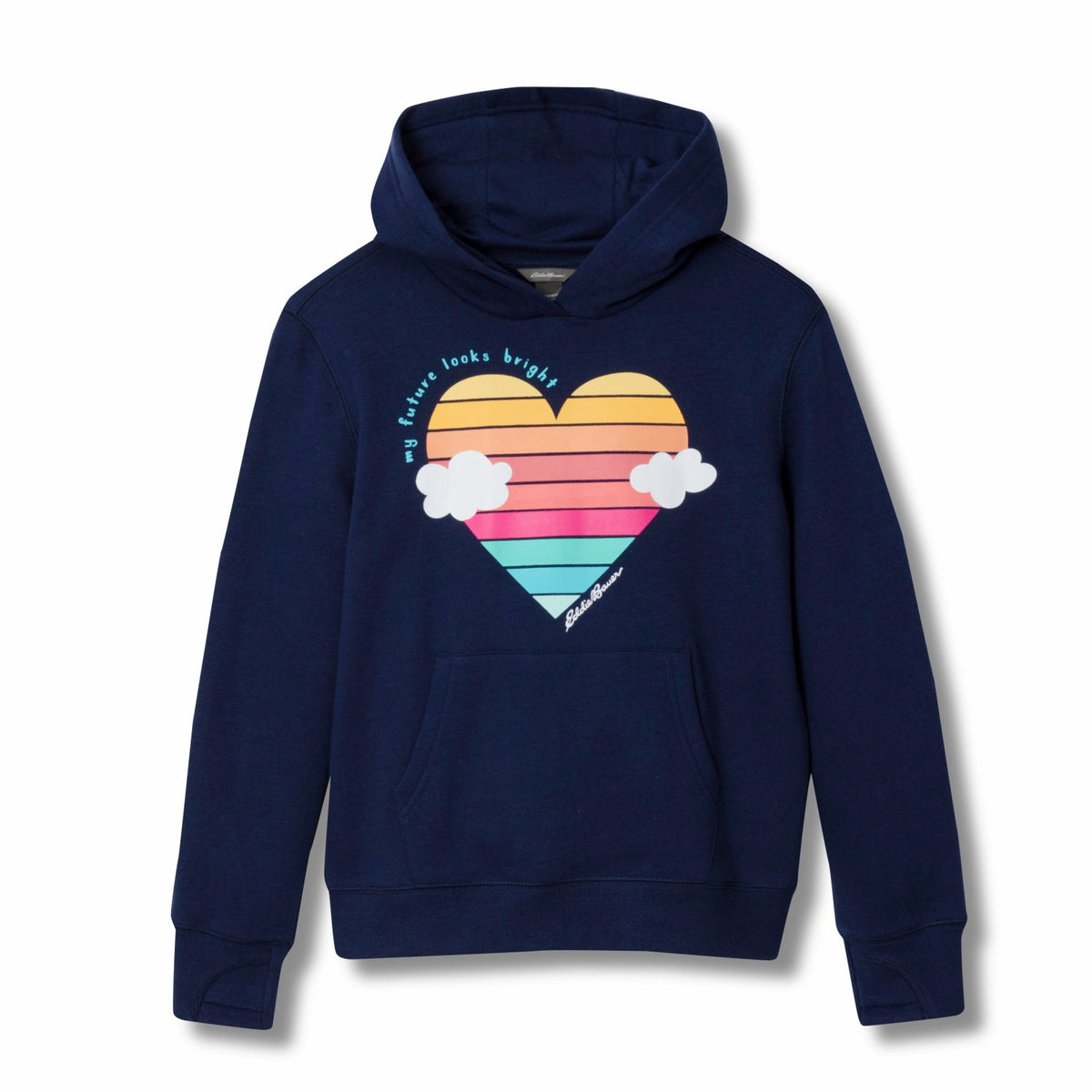 Eddie Bauer Kids Girls Graphic Camp Fleece Hoodie