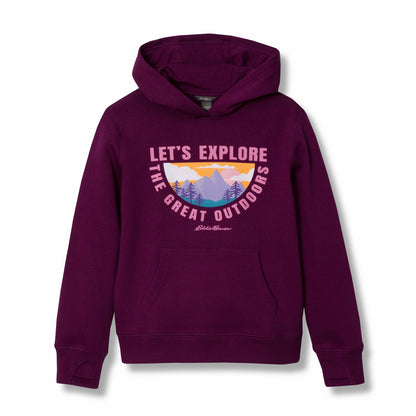 Eddie Bauer Kids Girls Graphic Camp Fleece Hoodie