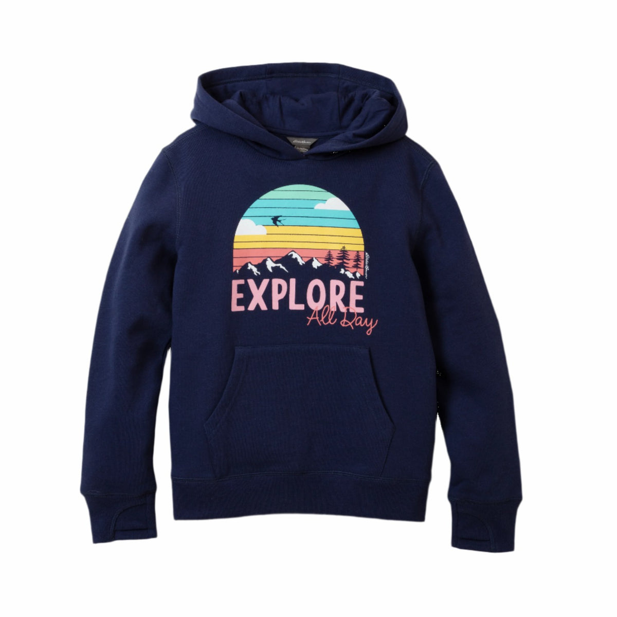 Eddie Bauer Kids Girls Graphic Camp Fleece Hoodie