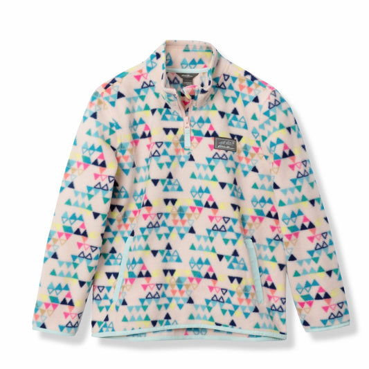 Eddie Bauer Kids Girls Quest Fleece 1/4-Zip - Print