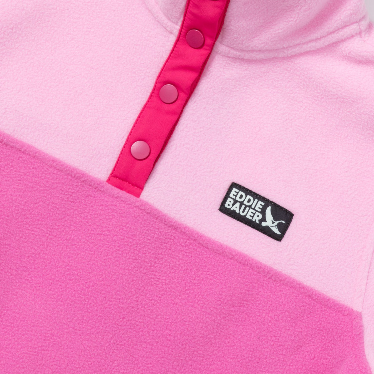 Eddie Bauer Kids Girls Quest Fleece Snap Neck Pullover