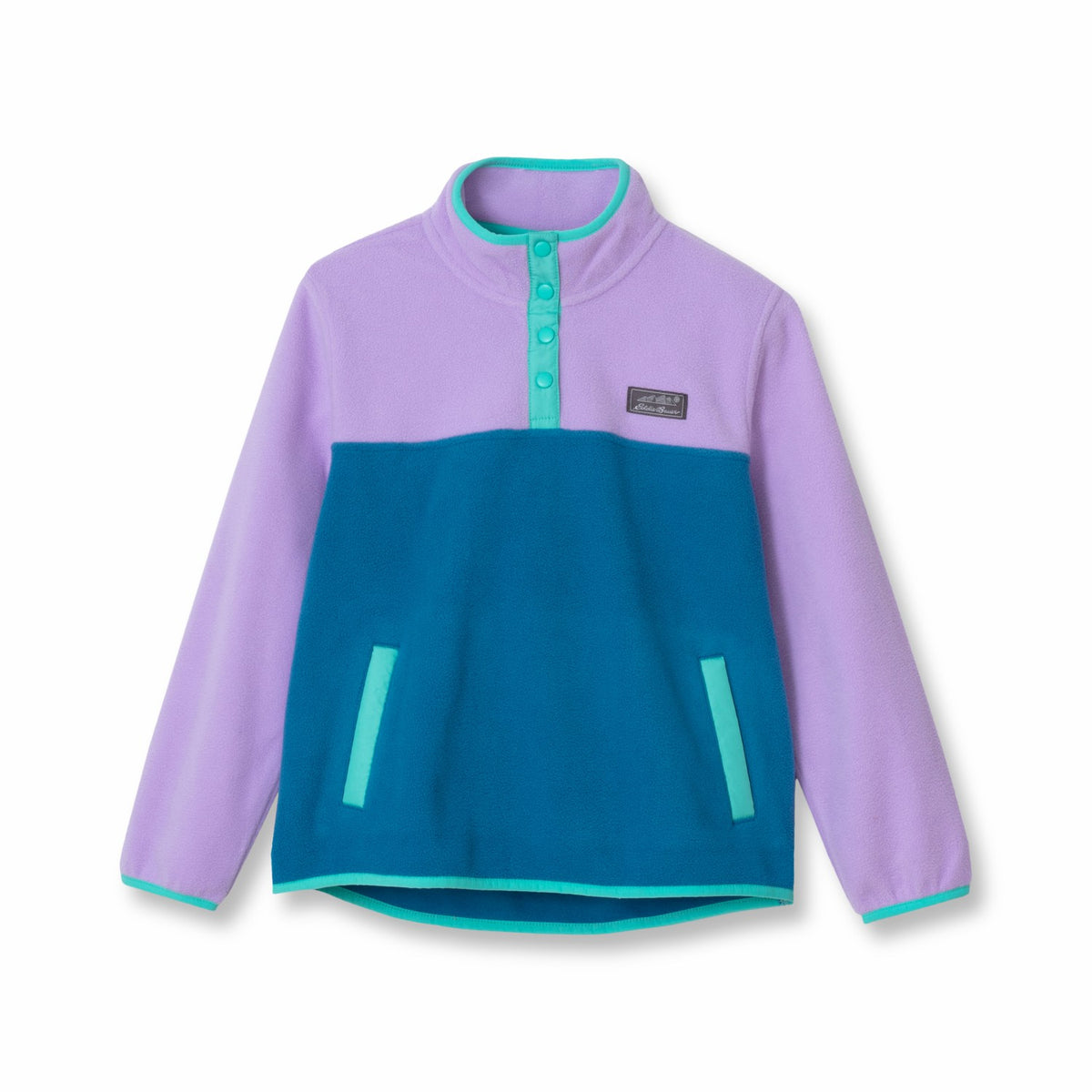 Eddie Bauer Kids Girls Quest Fleece Snap Neck Pullover