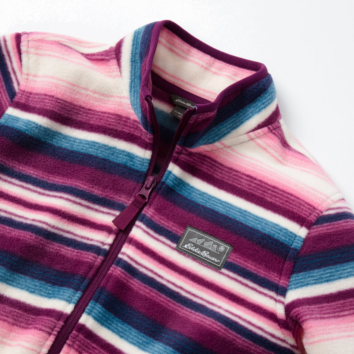 Eddie Bauer Kids Girls Quest Fleece Full Zip Jacket - Print