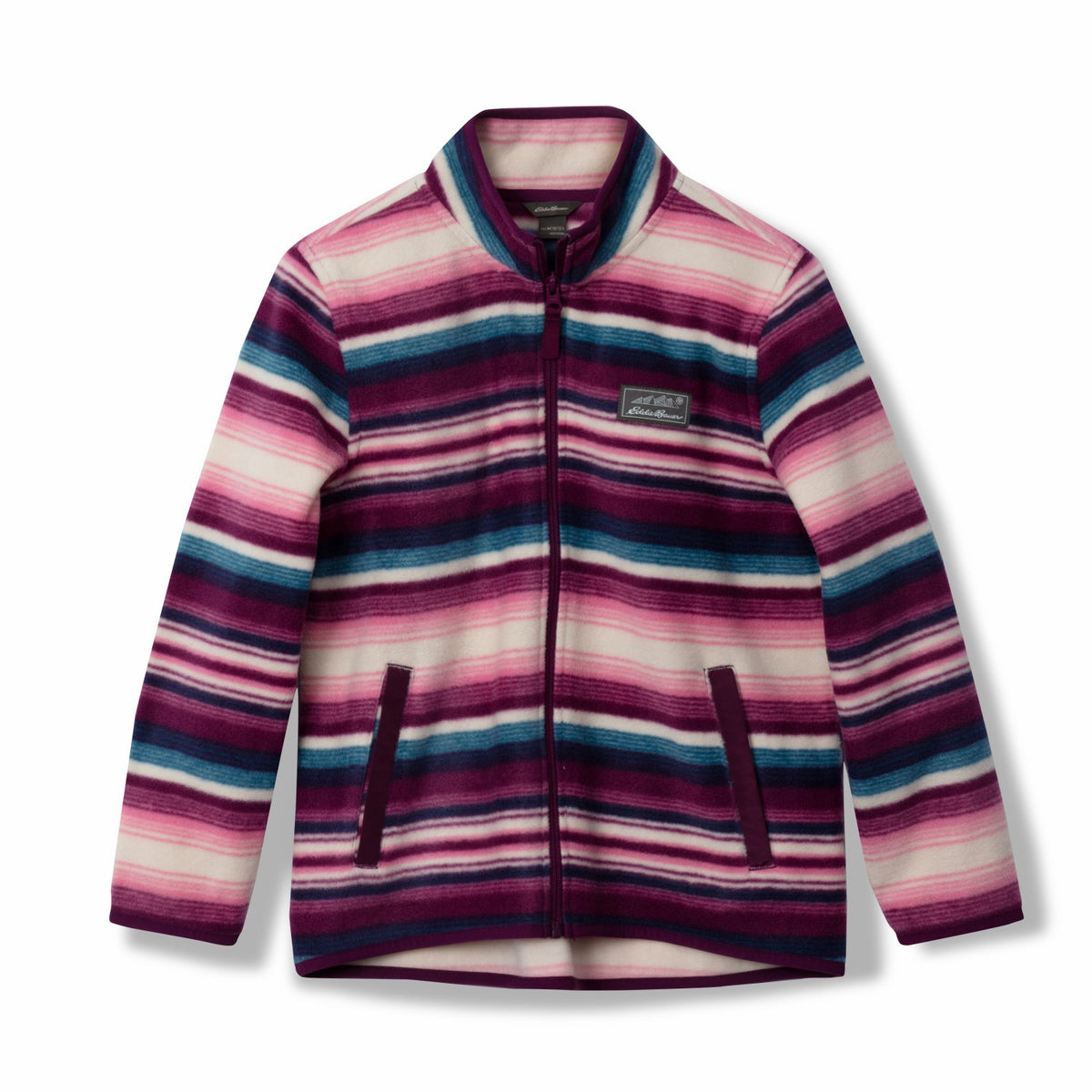 Eddie Bauer Kids Girls Quest Fleece Full Zip Jacket - Print