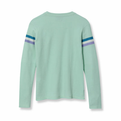 Eddie Bauer Kids Girls Myriad Thermal Stripe Long-Sleeve T-Shirt