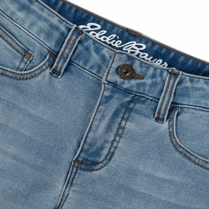 Eddie Bauer Kids Girls Flex Knit Denim Shorts