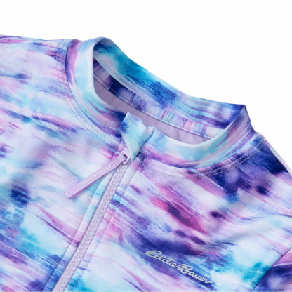 Eddie Bauer Kids Girls Sea Spray Ls One Piece Swimsuit