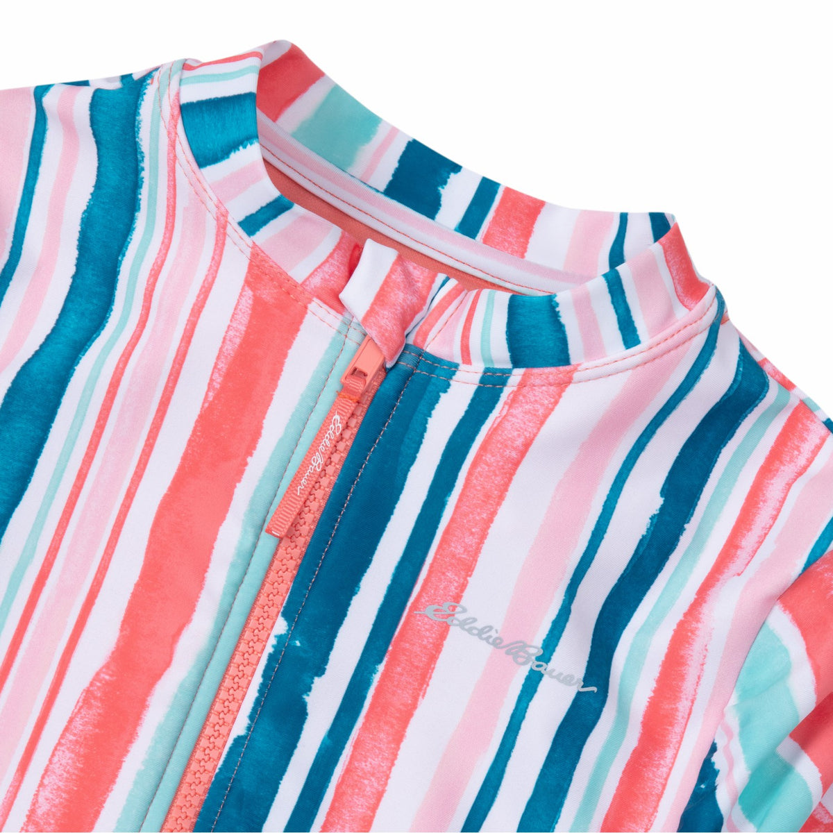 Eddie Bauer Kids Girls Sea Spray Ls One Piece Swimsuit