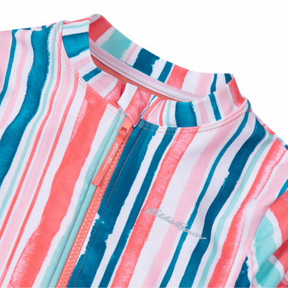 Eddie Bauer Kids Girls Sea Spray Ls One Piece Swimsuit