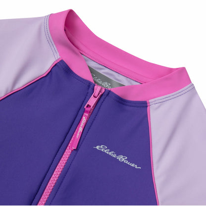 Eddie Bauer Kids Girls Sea Spray Ls One Piece & Short Set