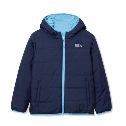 Eddie Bauer Girls Deer Harbor Reversible Hooded Jacket