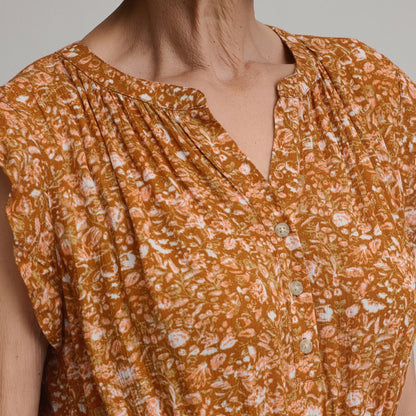 Eddie Bauer Women's Flutter Sleeve Smocked Waist Midi Dress