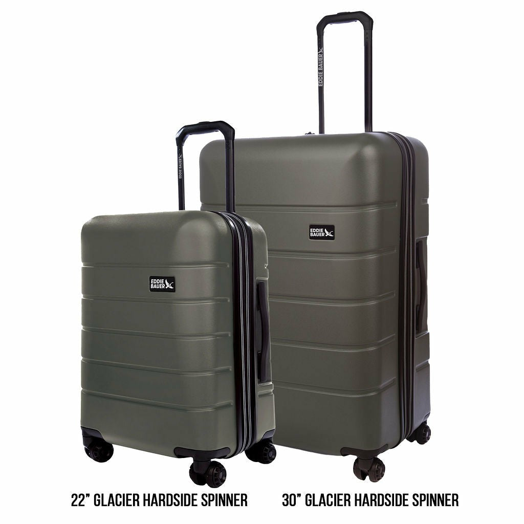 Eddie Bauer 2 Pc Set Glacier Hardside Spinner (30" and 22")