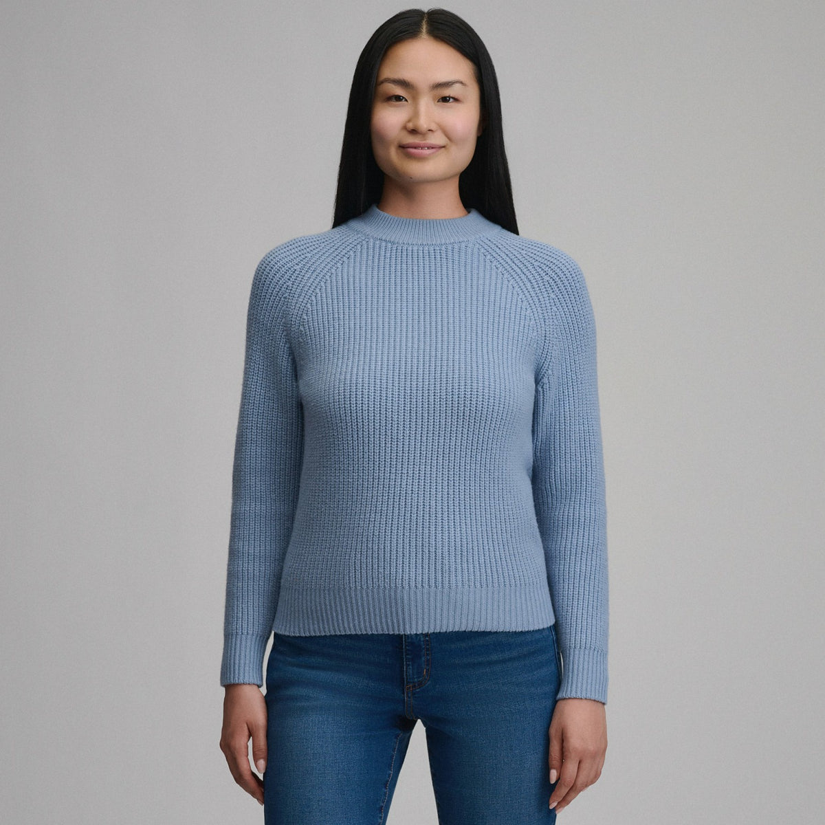 Eddie Bauer Women's Solid Mock-Neck Sweater