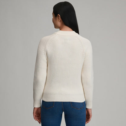 Eddie Bauer Women's Solid Mock-Neck Sweater