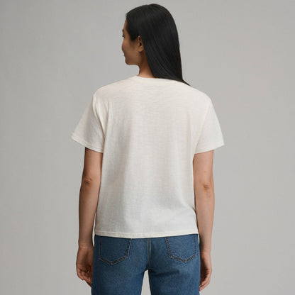 Eddie Bauer Women's Short-Sleeve Relaxed Boyfriend Graphic T-Shirt - Goose