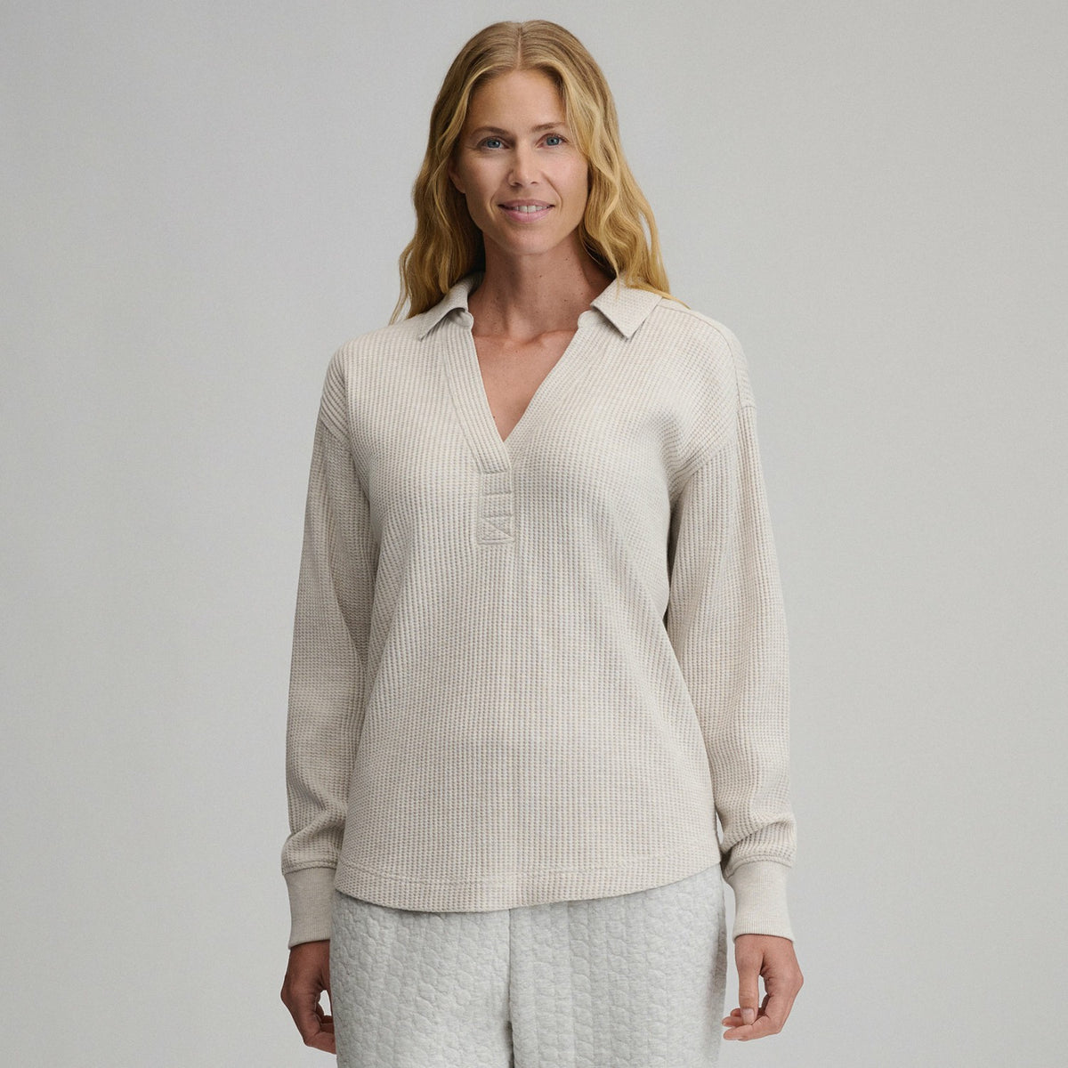 Eddie Bauer Women's Lounge V-Neck Thermal Crew