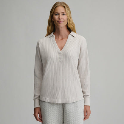 Eddie Bauer Women's Lounge V-Neck Thermal Crew