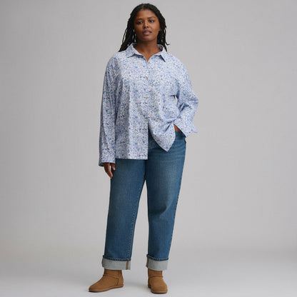 Eddie Bauer Women's Long-Sleeve Softened Sleep Shirt