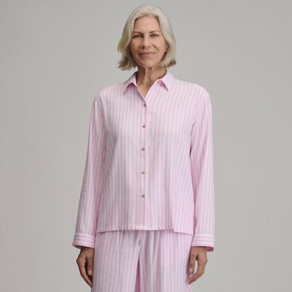 Eddie Bauer Women's Long-Sleeve Softened Sleep Shirt