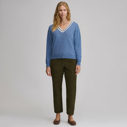 Eddie Bauer Women's Everyday V-Neck Sweater - Tipped Collar