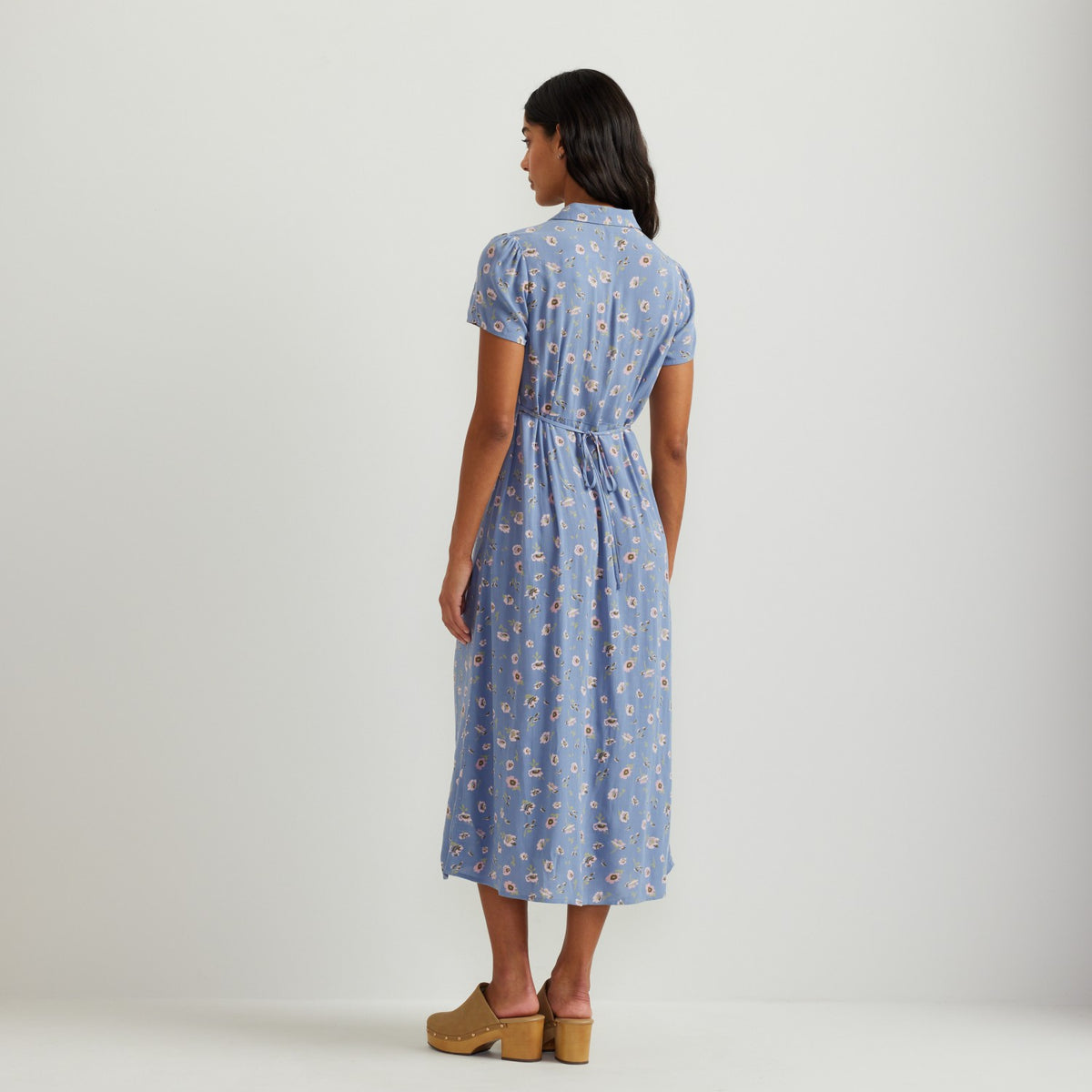 Eddie Bauer Women's Camp Collar SS Midi Dress