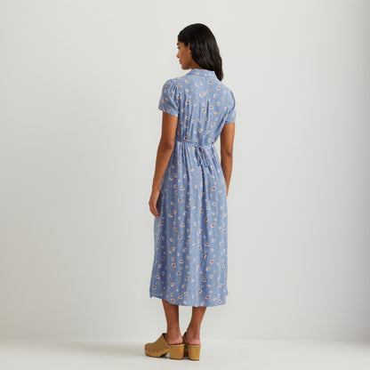 Eddie Bauer Women's Camp Collar SS Midi Dress