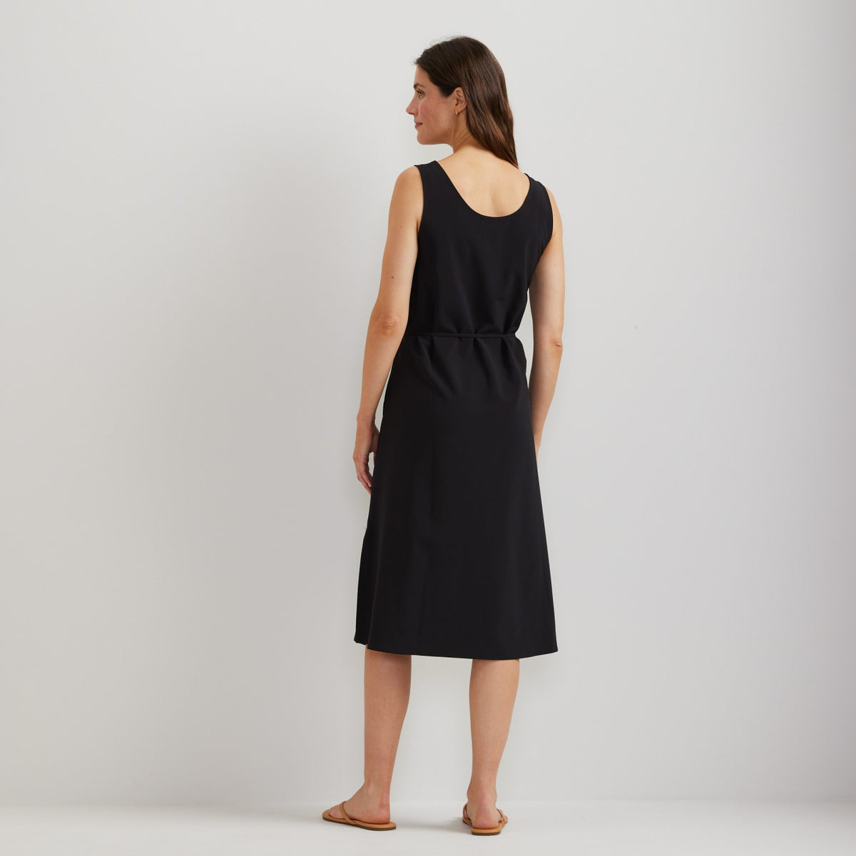 Eddie Bauer Women's Departure Tie Front Midi Dress
