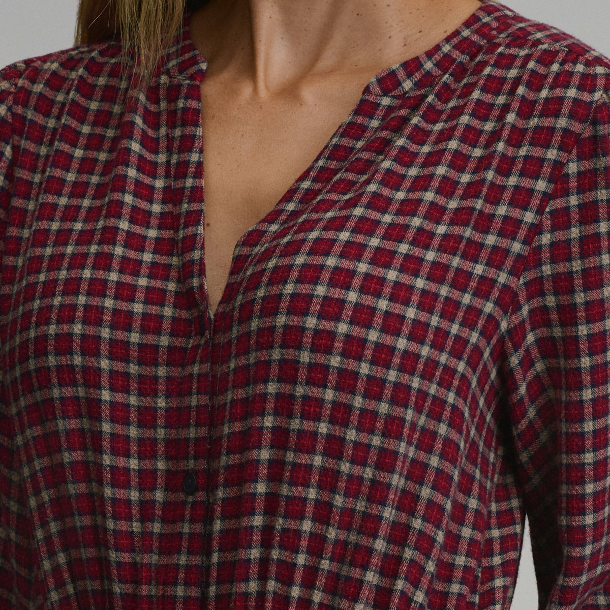 Eddie Bauer Women's Plaid Button Front Belted Midi Dress