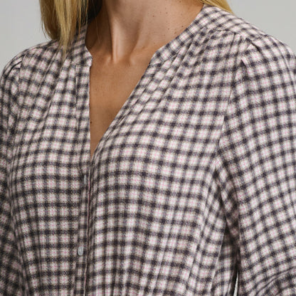 Eddie Bauer Women's Plaid Button Front Belted Midi Dress