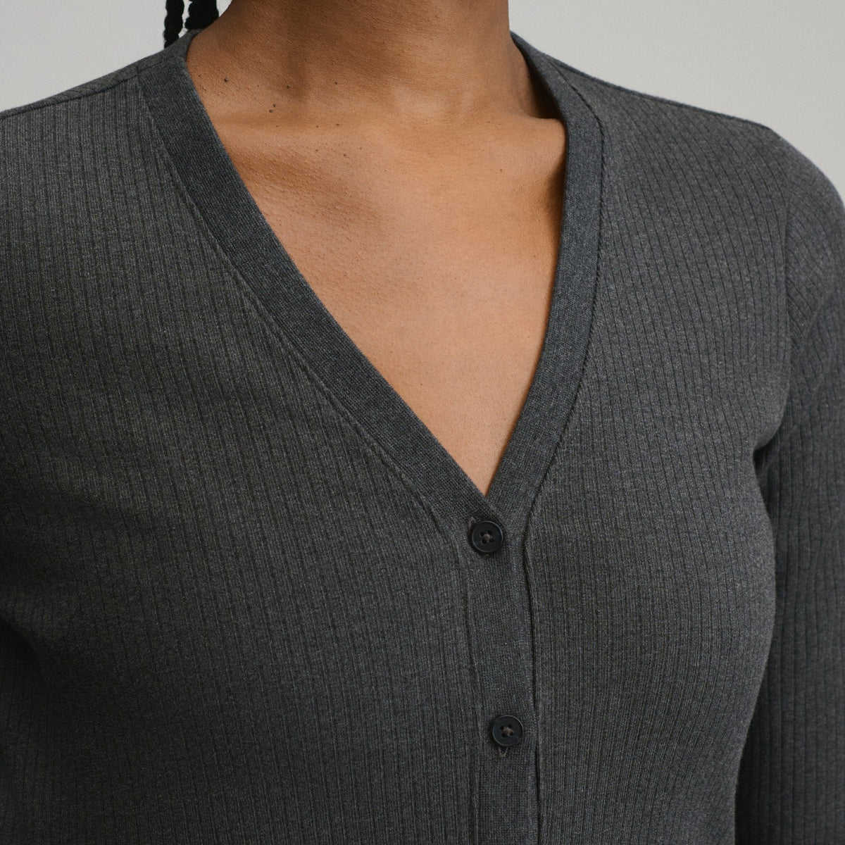 Eddie Bauer Women's Long-Sleeve Button Front Ribbed Knit Midi Dress
