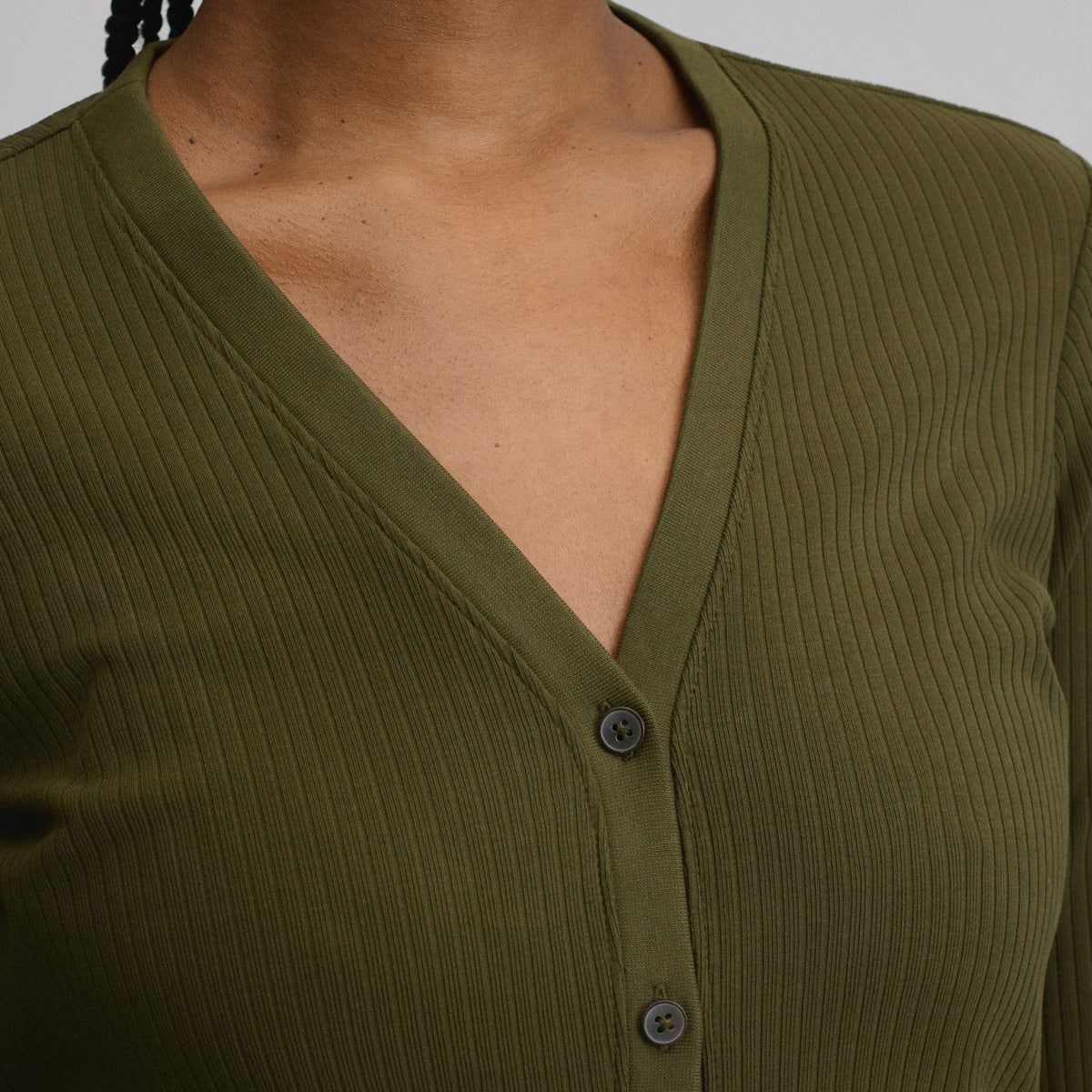 Eddie Bauer Women's Long-Sleeve Button Front Ribbed Knit Midi Dress