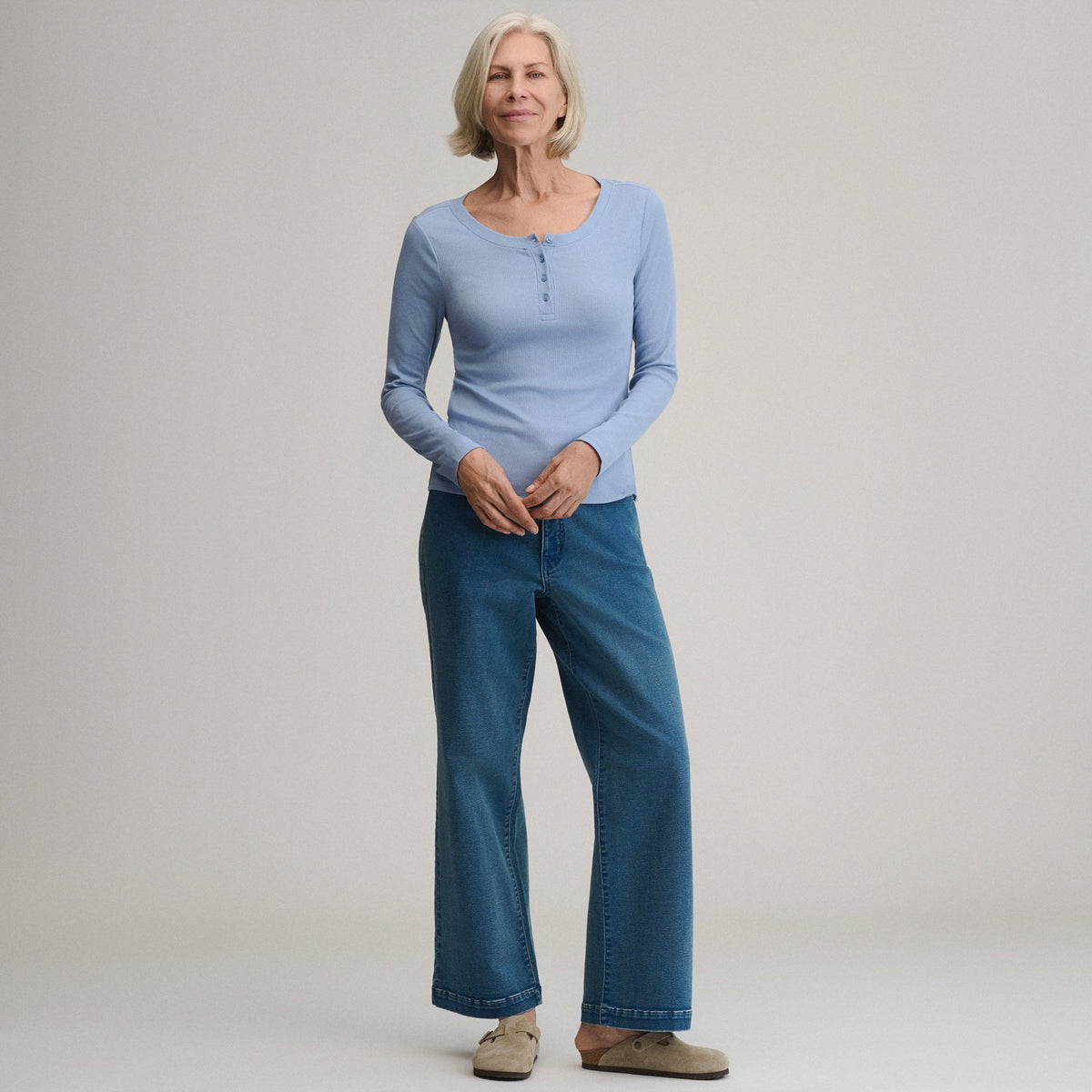 Eddie Bauer Women's Softline Rib Long-Sleeve Henley
