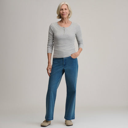 Eddie Bauer Women's Softline Rib Long-Sleeve Henley