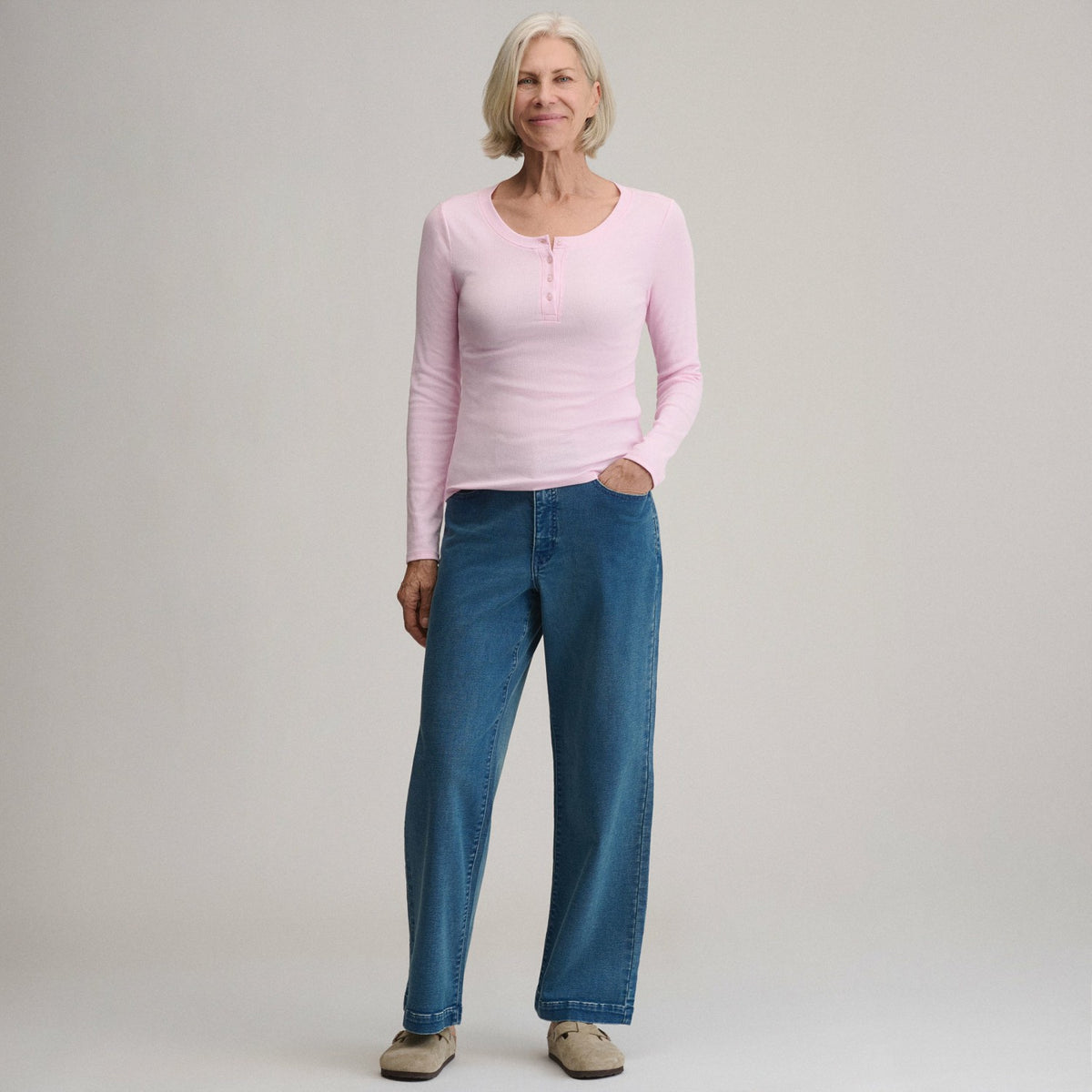 Eddie Bauer Women's Softline Rib Long-Sleeve Henley