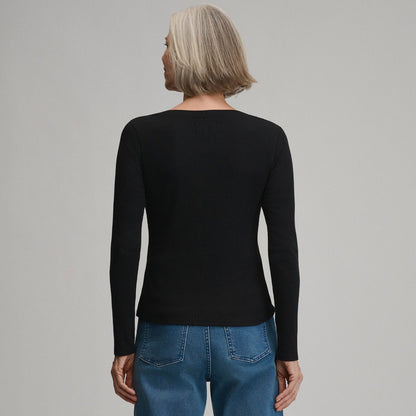 Eddie Bauer Women's Softline Rib Long-Sleeve Henley