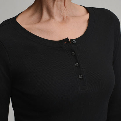 Eddie Bauer Women's Softline Rib Long-Sleeve Henley