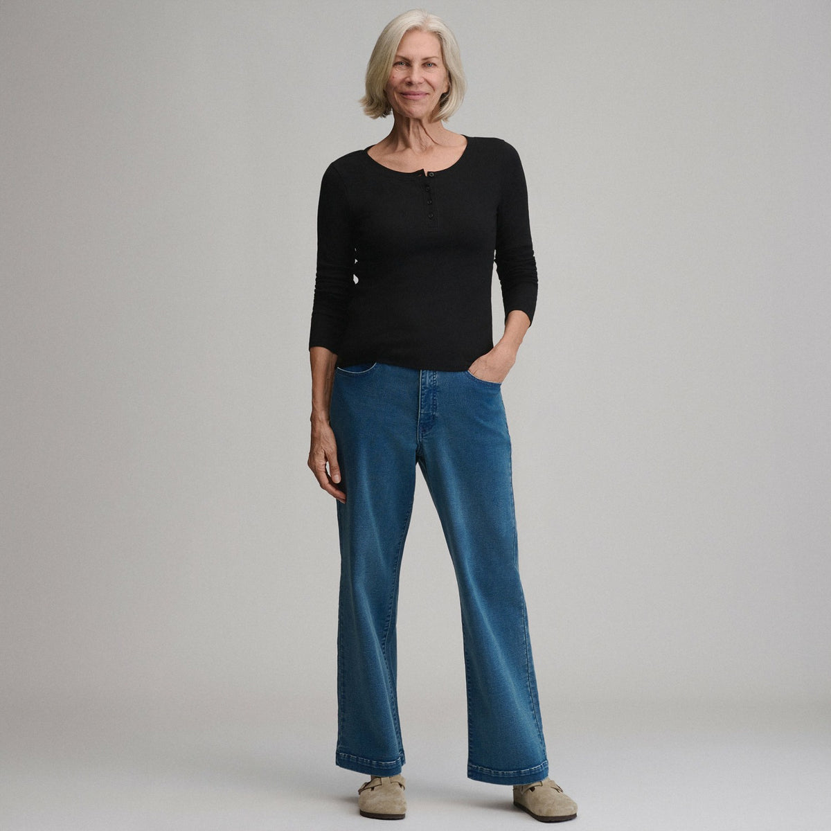 Eddie Bauer Women's Softline Rib Long-Sleeve Henley